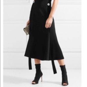 BNIB Stuart Weitzman black peep toe bootie 39.5